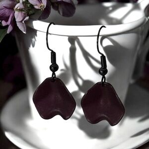 5 For $25💫Dark Plum Petal Dangles Earrings Dangles